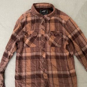 Brown, O’Neill longsleeve button down, large